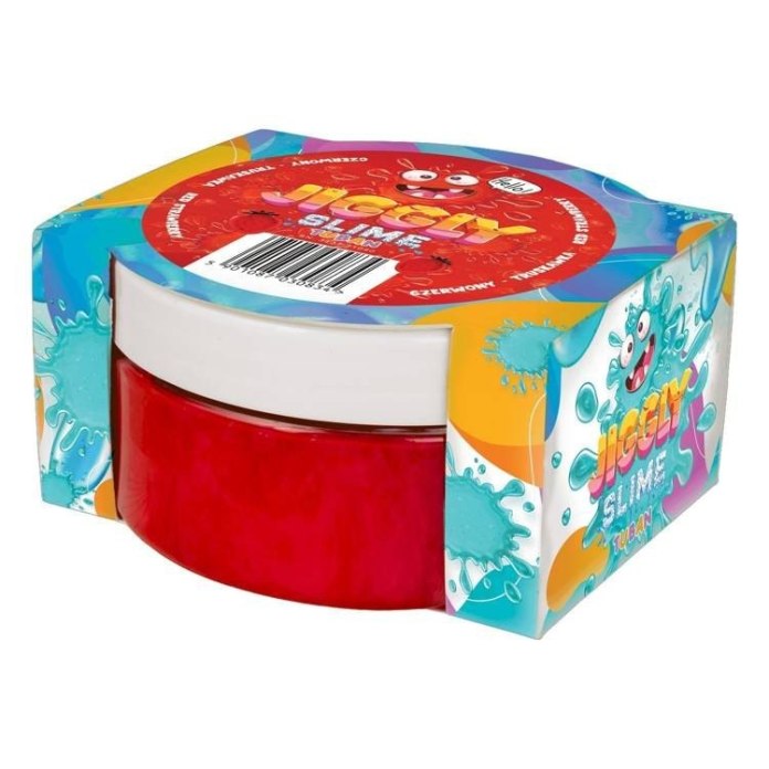 Czerwony slime w pudełku - 200g - zapach truskawkowy
